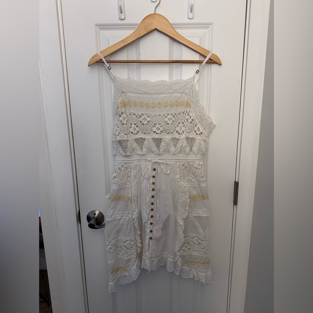 Free People new with tags Lace Button-Front Dress